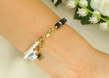 Bransoletka damska Coeur de Lion 435430-1300 Evolution GeoCUBE® z onyksu, pereł, hematytu i kryształów. Ręcznie wykonana, luksusowa biżuteria na prezent (1).jpg