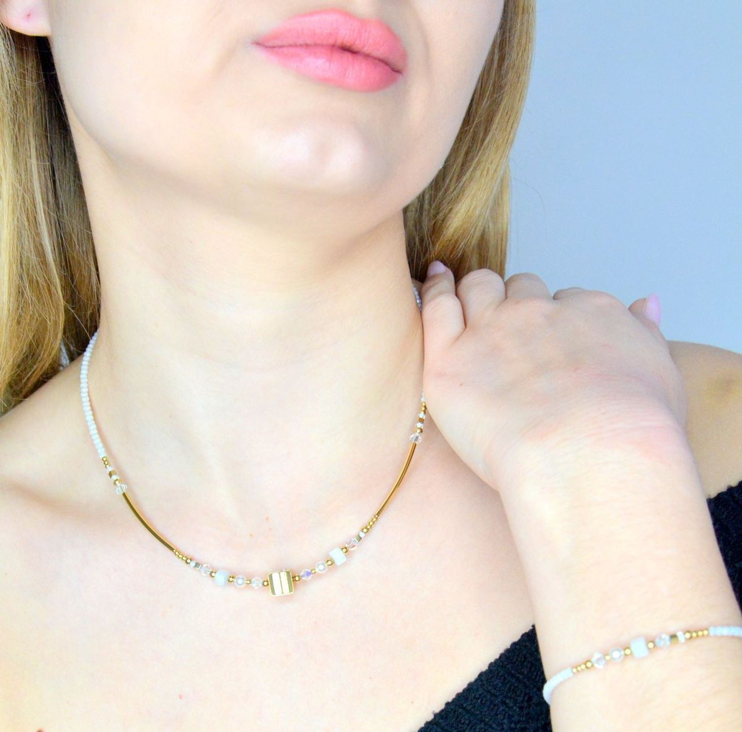 Bransoletka damska Coeur de Lion Crystal Pearls by Swarovski 435530-1416.jpg