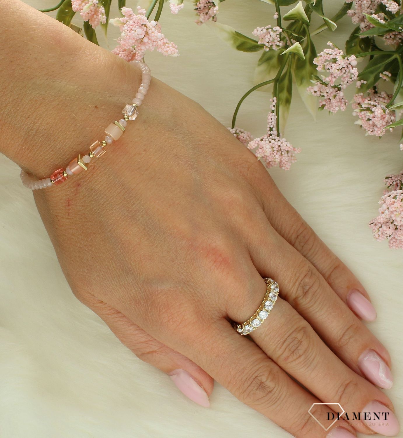 Bransoletka Coeur De Bransoletka damska Swarovski Coeur De Lion morelowa 4357300230 (2).jpg