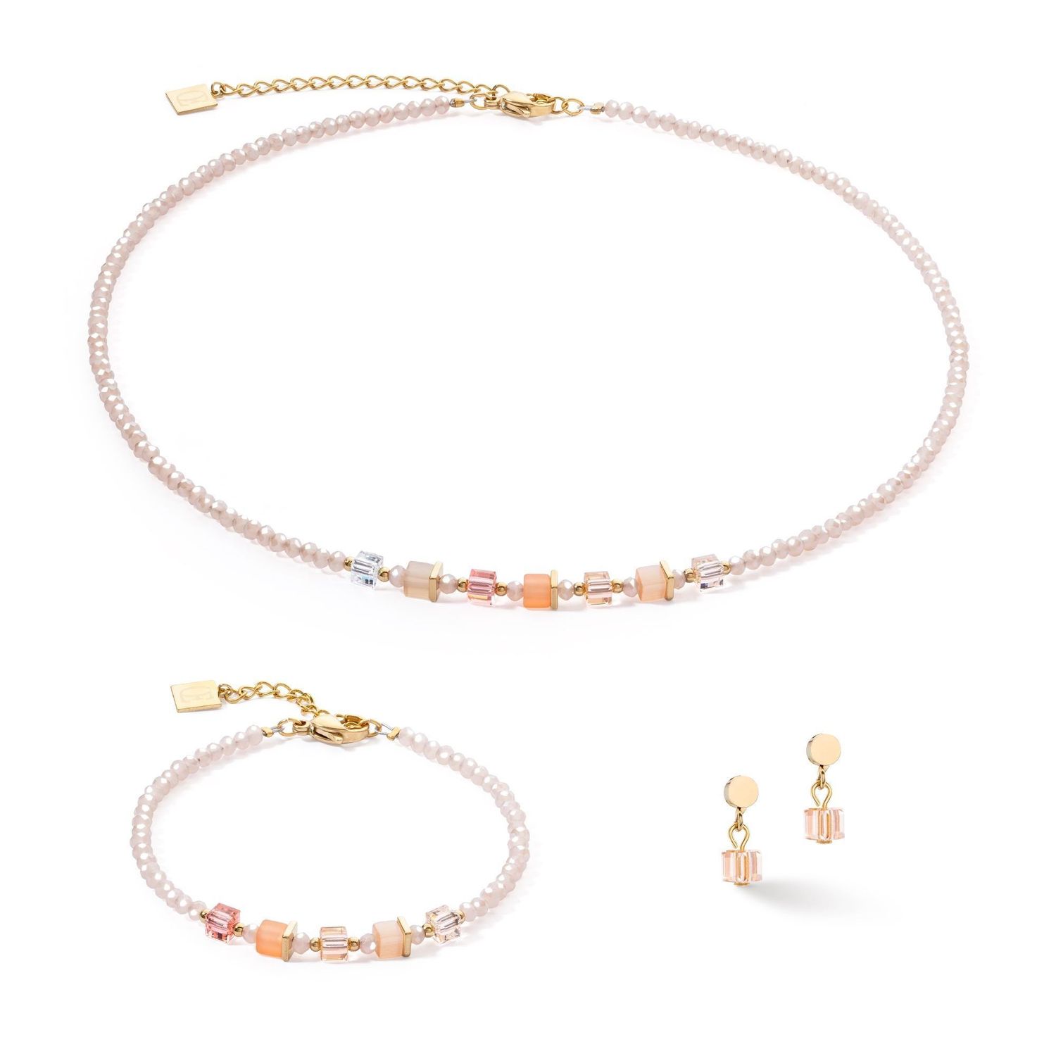 Bransoletka Coeur De Bransoletka damska Swarovski Coeur De Lion morelowa 4357300230 (2).jpg