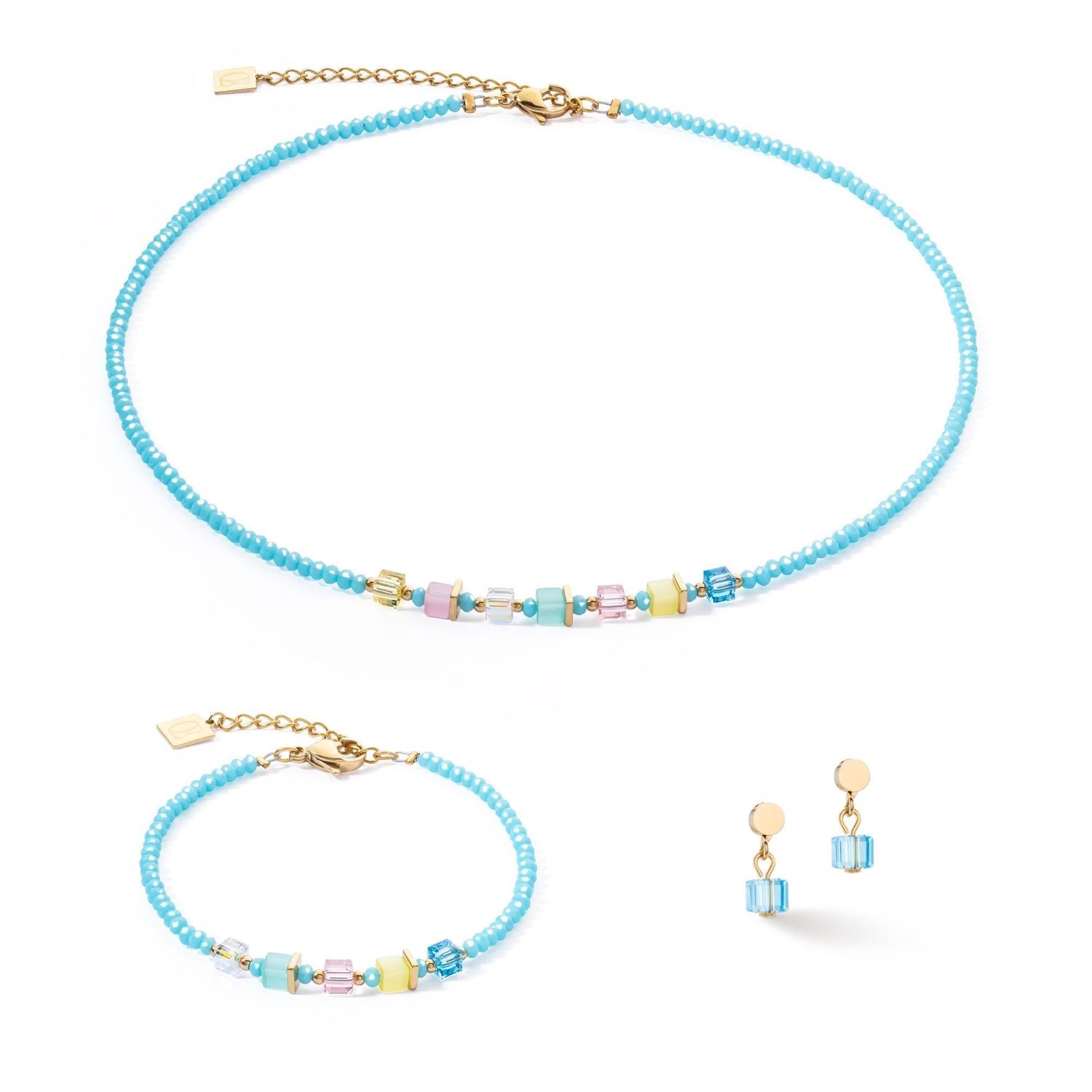 Bransoletka damska Swarovski Coeur De Lion turkusowa 4357301506 (2).jpg