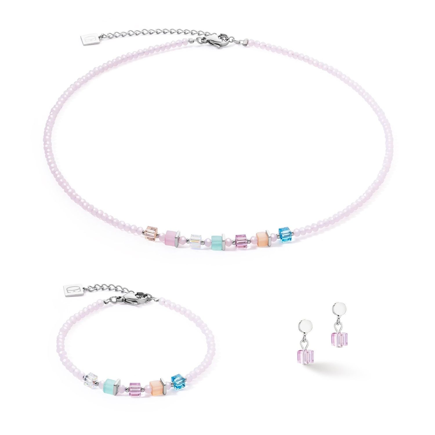 Bransoletka Coeur De Bransoletka damska Swarovski Coeur De Lion różowa 4357301519. Bransoletka damska Coeur De Lion. Damska bransoletka z kamieniami. Bransoletka damska z kryształkami Swarovskiego. Bransoletka damska na prezent (1).jpg