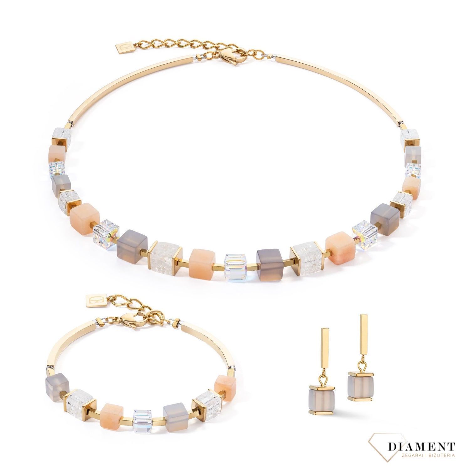 Bransoletka damska Coeur De Lion Precious Statement agat, awenturyn 4425301229. COEUR DE LION to nowy koncept biżuterii, wykonanej ręcznie, przy użyciu naturalnych kamieni kryształy Swarovski®💎, agat, awenturyn, kryształ górski.jpg