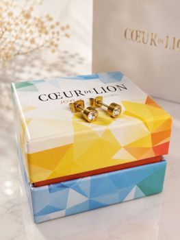 Coeur de Lion 4460300216 Joyful Colours Flex Gold-Orange złoto-pomarańczowa Swarovski + kolczyki gratis.jpg