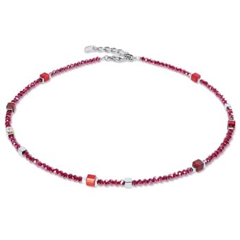 Bransoletka damska Coeur de Lion 4460300317 Joyful Colours Flex Silver-Red srebrno-czerwona Swarovski + kolczyki gratis (2).jpg