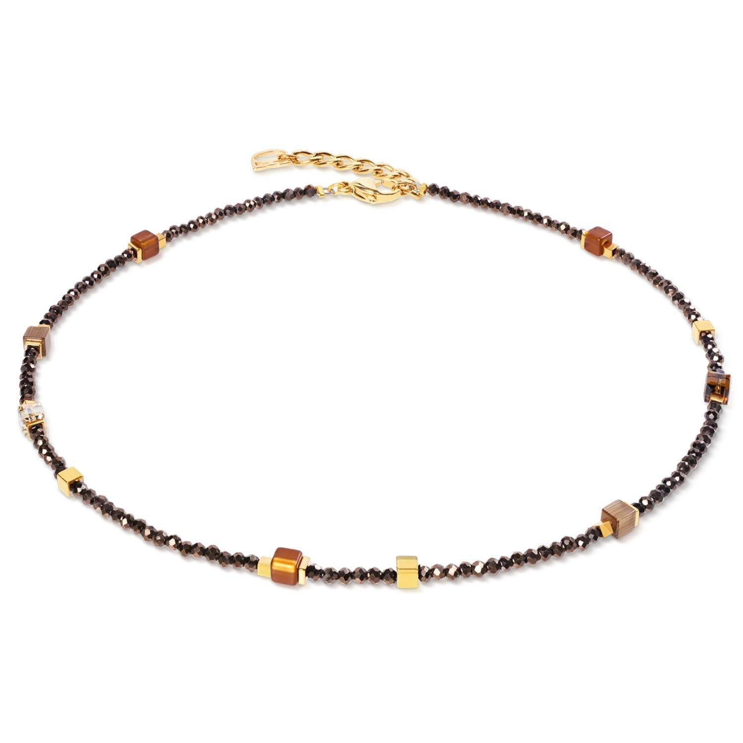 Bransoletka damska Coeur de Lion 4460301116 Joyful Colours Flex Gold-Brown złoto-brązowa Swarovski + kolczyki gratisd (3).jpg