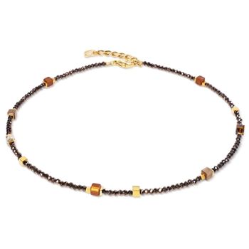 Bransoletka damska Coeur de Lion 4460301116 Joyful Colours Flex Gold-Brown złoto-brązowa Swarovski + kolczyki gratisd (2).jpg