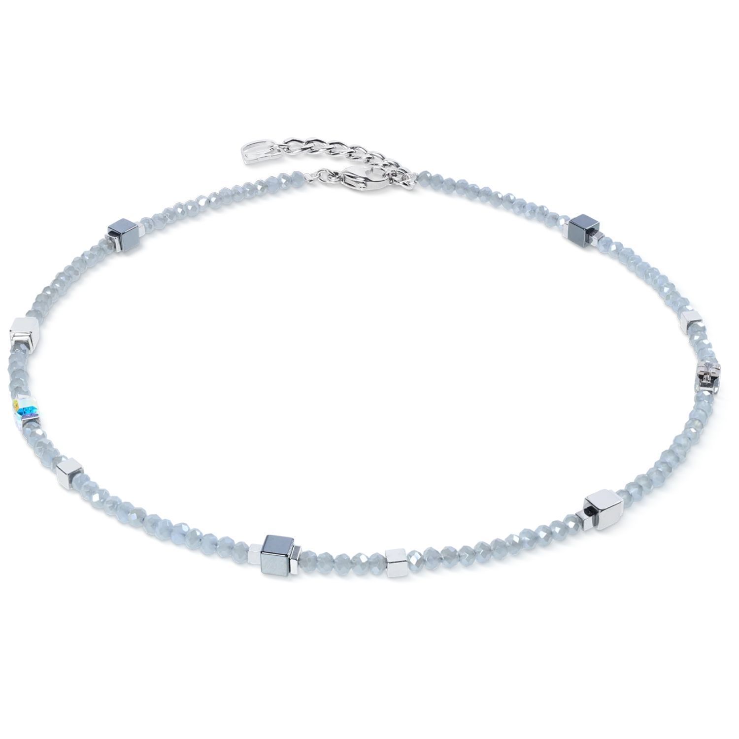Bransoletka damska Coeur de Lion 4460301217 Joyful Colours Flex Silver-Grey srebrno-szara Swarovski + kolczyki gratis (1).jpg