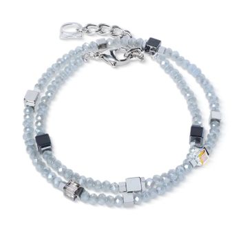 Bransoletka damska Coeur de Lion 4460301217 Joyful Colours Flex Silver-Grey srebrno-szara Swarovski + kolczyki gratis (1).jpg