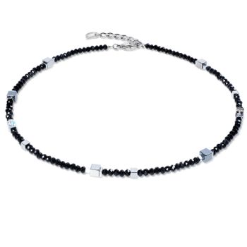 Bransoletka damska Coeur de Lion 4460301317 Joyful Colours Flex Silver-Black srebrno-czarna Swarovski + kolczyki gratis (2).jpg