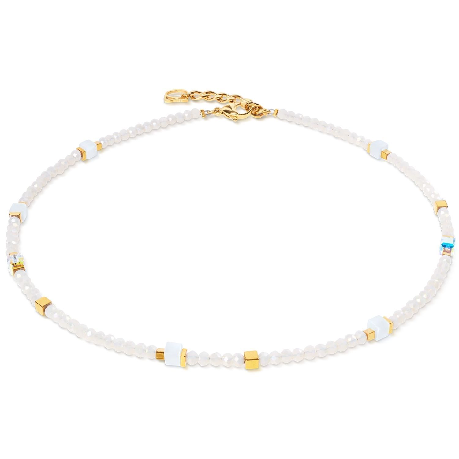 Bransoletka damska Coeur de Lion 4460301416 Joyful Colours Flex Gold-White złoto-biała Swarovski (1).jpg