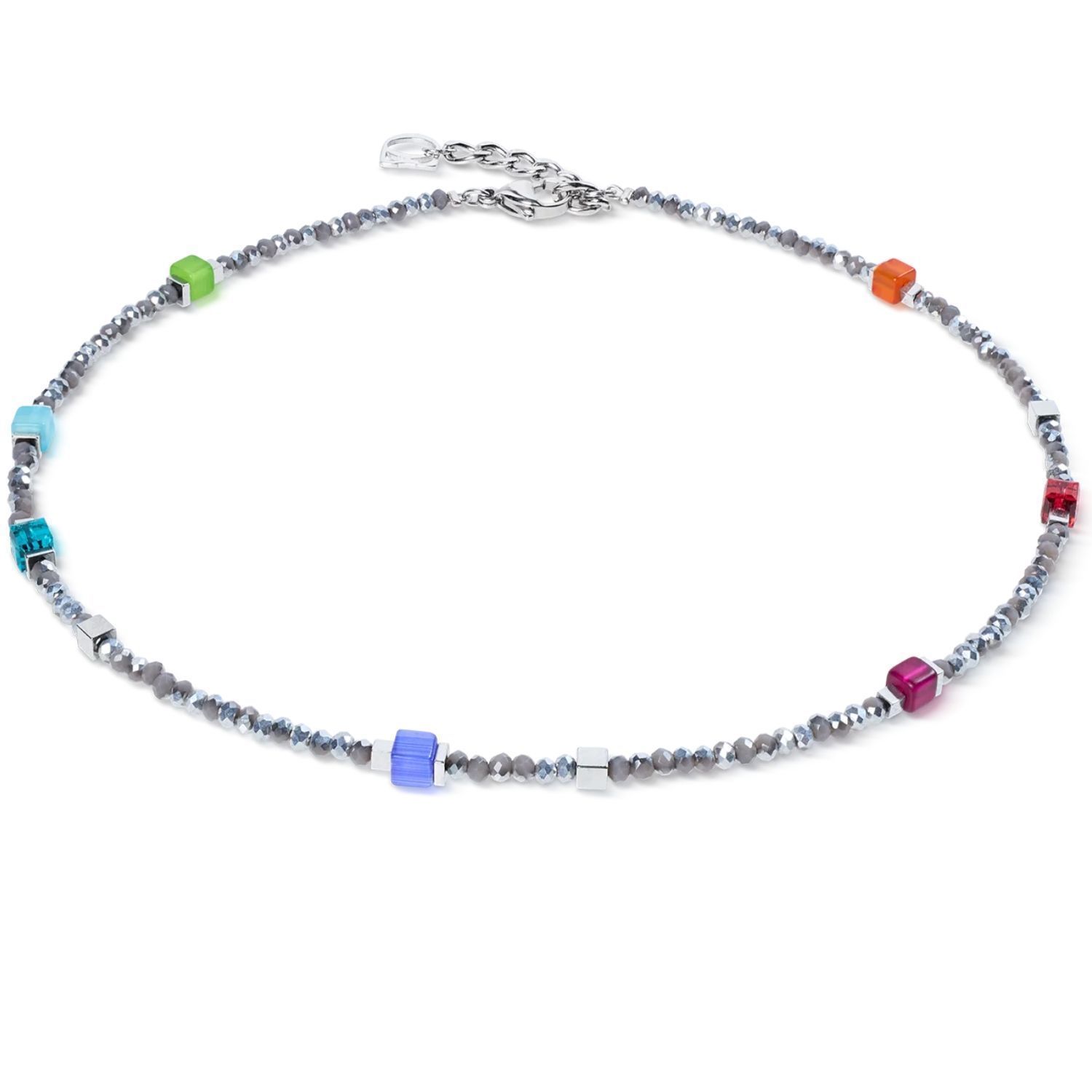 Bransoletka damska Coeur de Lion 4460301517 Joyful Colours Flex Silver-Multicolour srebrno-wielokolorowa Swarovski + kolczyki gratis (1).jpg