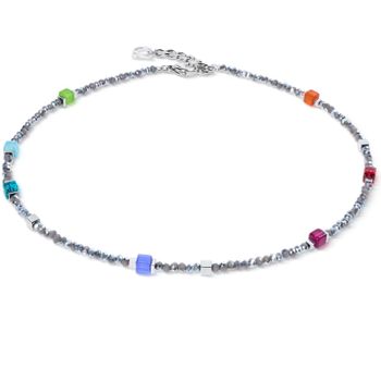 Bransoletka damska Coeur de Lion 4460301517 Joyful Colours Flex Silver-Multicolour srebrno-wielokolorowa Swarovski + kolczyki gratis (2).jpg