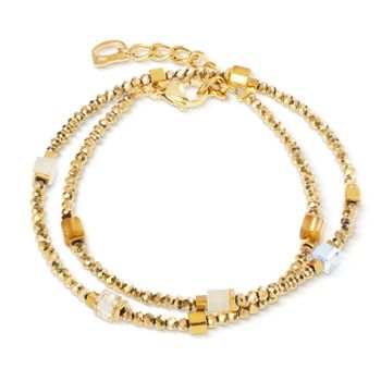 Bransoletka damska Coeur de Lion Joyful Colours Flex Gold złota Swarovski + kolczyki gratis (1).jpg