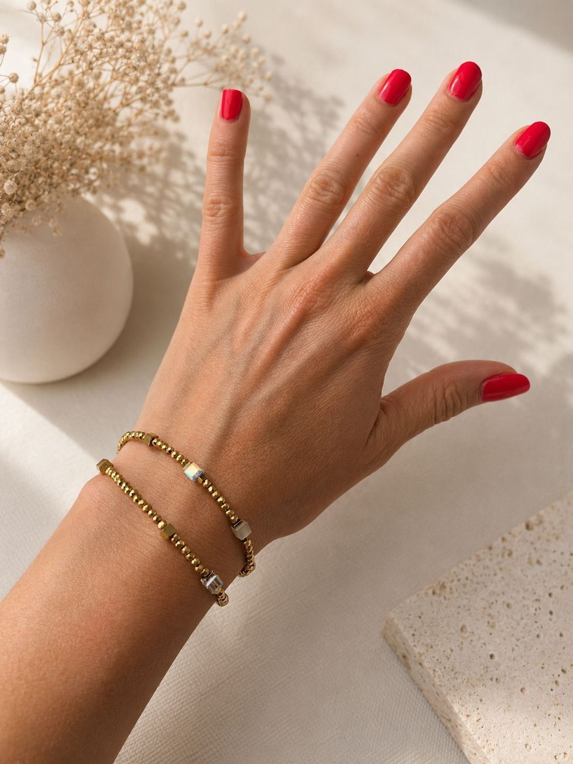 Bransoletka damska Coeur de Lion Joyful Colours Flex Gold złota Swarovski + kolczyki gratis (1).jpg