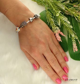 Bransoletka damska Swarovski Coeur De Lion kamienie naturalne 4520301210. Biżuteria idealna zarówno na eleganckie, jak i niezobowiązujące okazje, ta bransoletka wykonana jest z połyskujących kryształów (2).jpg