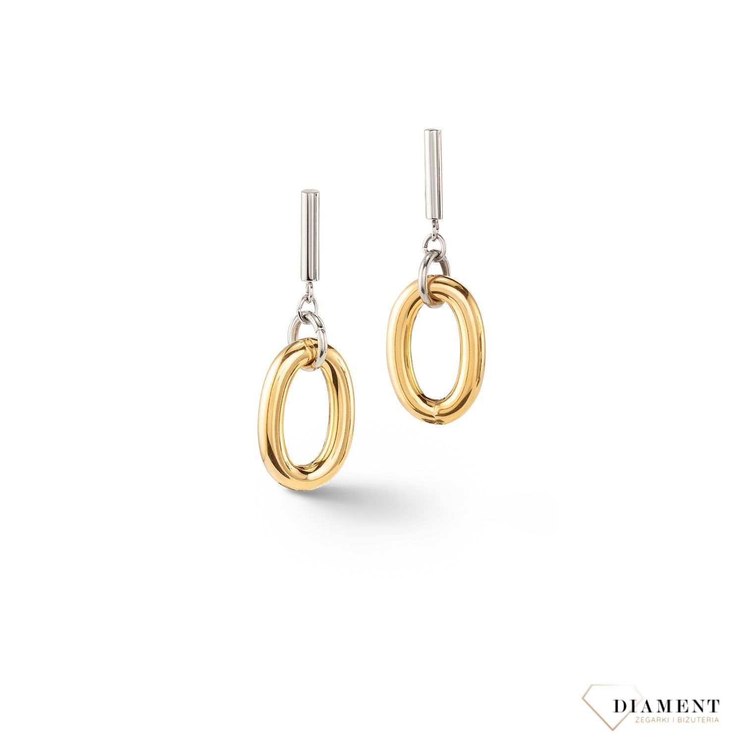 Kolczyki damskie Swarovski Coeur De Lion kryształ górski Neptune's Treasure bicolor 4521211637. Piękne kolczyki ze ściąganą zawieszką  zdobione kamieniem naturalnym kryształ górski i kryształami Swarovski®. Darm9.jpg