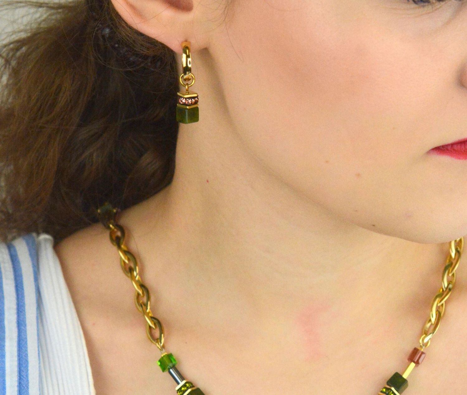 Kolczyki damskie Coeur de Lion Evolution 452421-0516 – Nefryt, Swarovski, GeoCUBE®.jpg