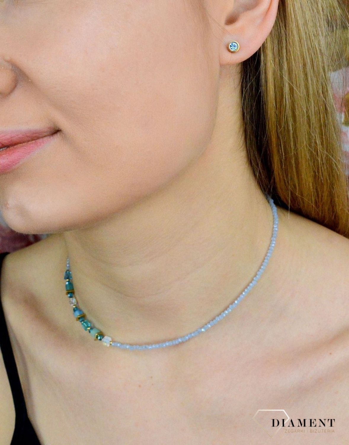 Bransoletka damska Swarovski Coeur De Lion tygrysie oko + Kolczyki Gratis 4564300600.jpg