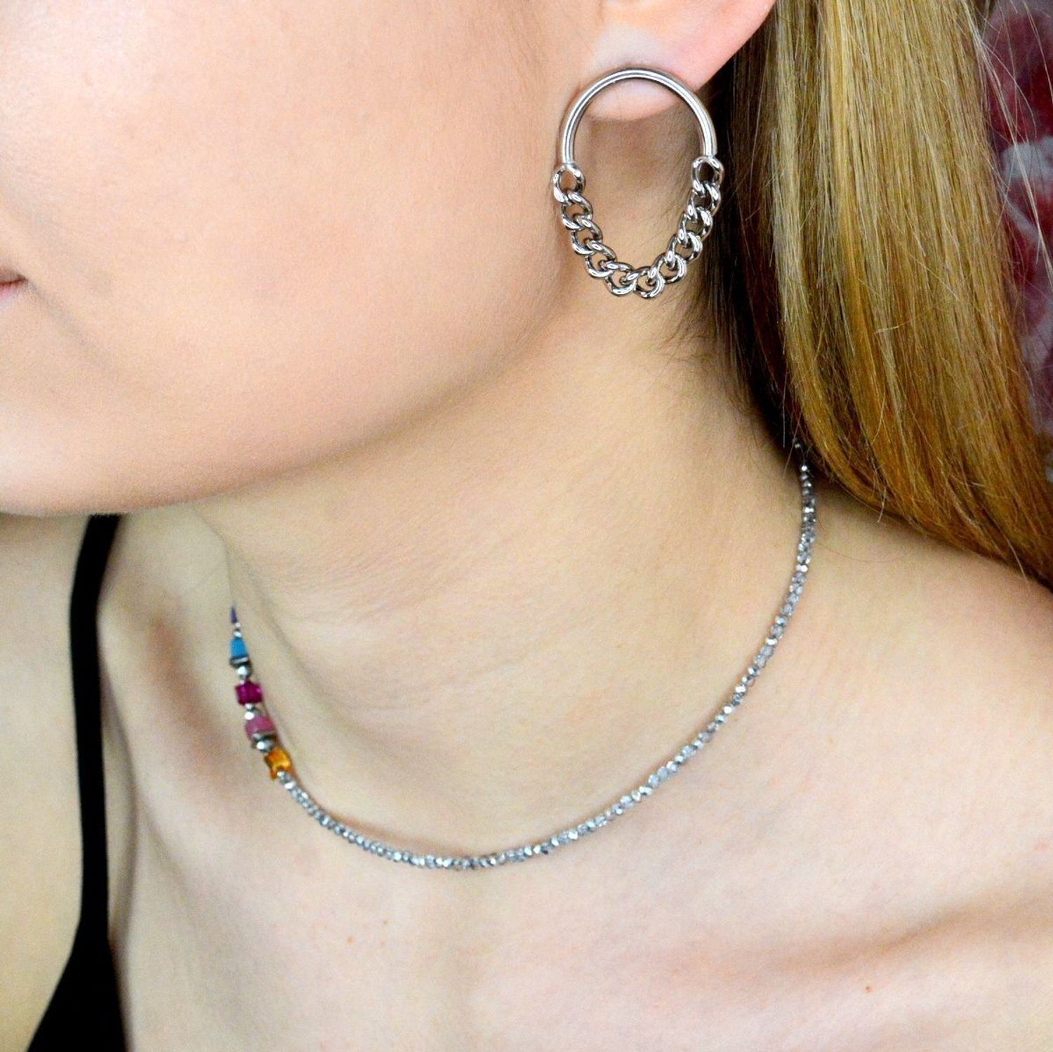 Bransoletka damska Swarovski Coeur De Lion tygrysie oko + Kolczyki Gratis.jpg