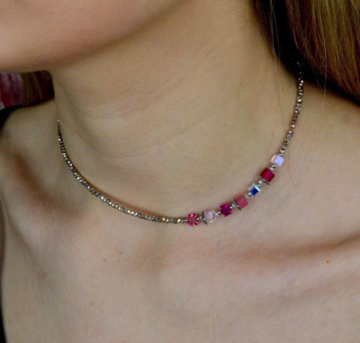 Bransoletka damska Swarovski Coeur De Lion tygrysie oko + Kolczyki Gratis 4564301900.jpg