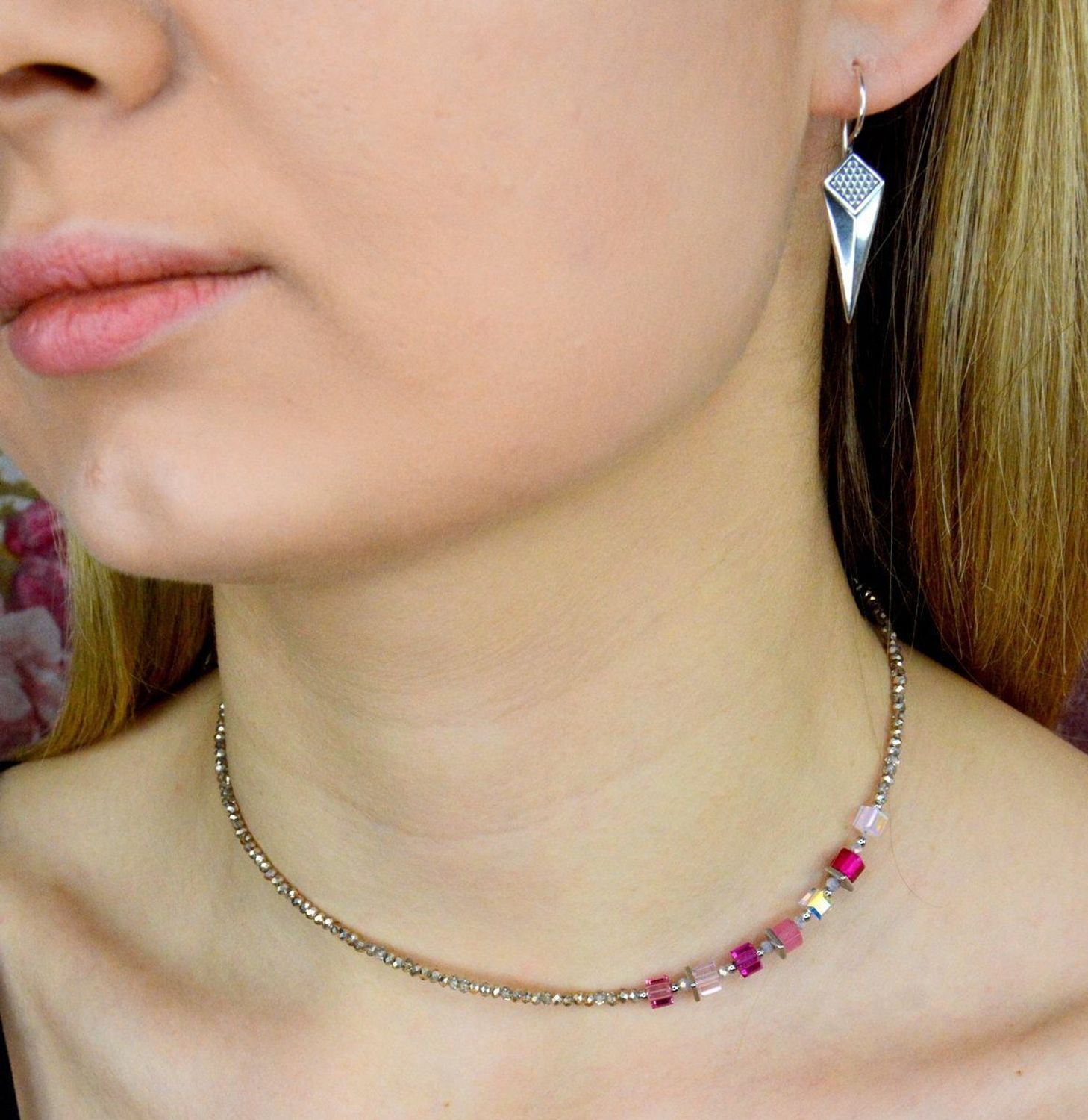 Bransoletka damska Swarovski Coeur De Lion tygrysie oko + Kolczyki Gratis 4564301900.jpg