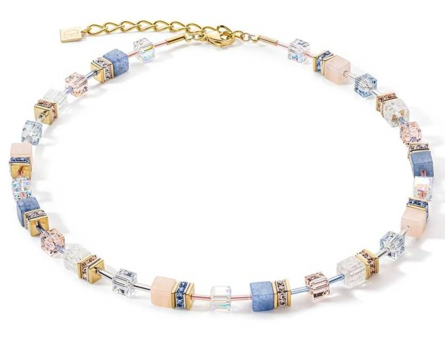 Naszyjnik damski Swarovski Coeur De Lion niebieski i różowy awenturyn 4605100720. Biżuteria idealna zarówno na eleganckie, jak i niezobowiązujące okazje, wykonana z połyskujących kryształów Swarovski®. I.jpg