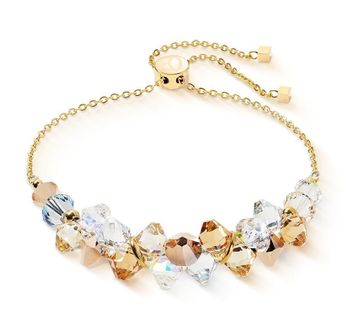 Bransoletka damska Dancing Crystals złoto-beżowa 463930-1016 – COEUR DE LION  Kryształy Swarovski®.jpg