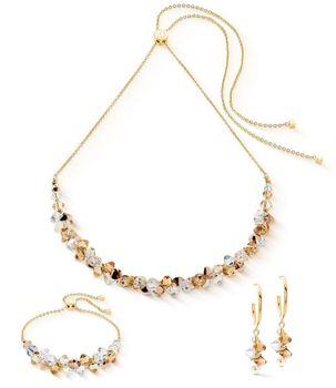 Bransoletka damska Dancing Crystals złoto-beżowa 463930-1016 – COEUR DE LION  Kryształy Swarovski®dfd.jpg