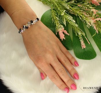 Bransoletka damska Coeur de Lion kryształ Swarovski  4639301318. Dzięki oszałamiającej kombinacji błyszczących kryształów i złota ta bransoletka z przesuwanym zapięciema.jpg