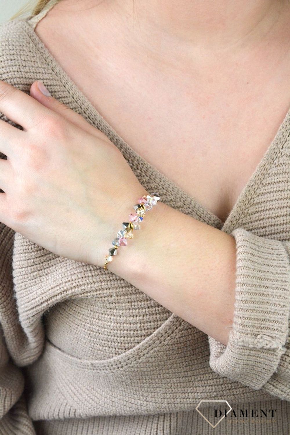 Bransoletka złota Coeur de Lion jasna róża 4639301920.jpg