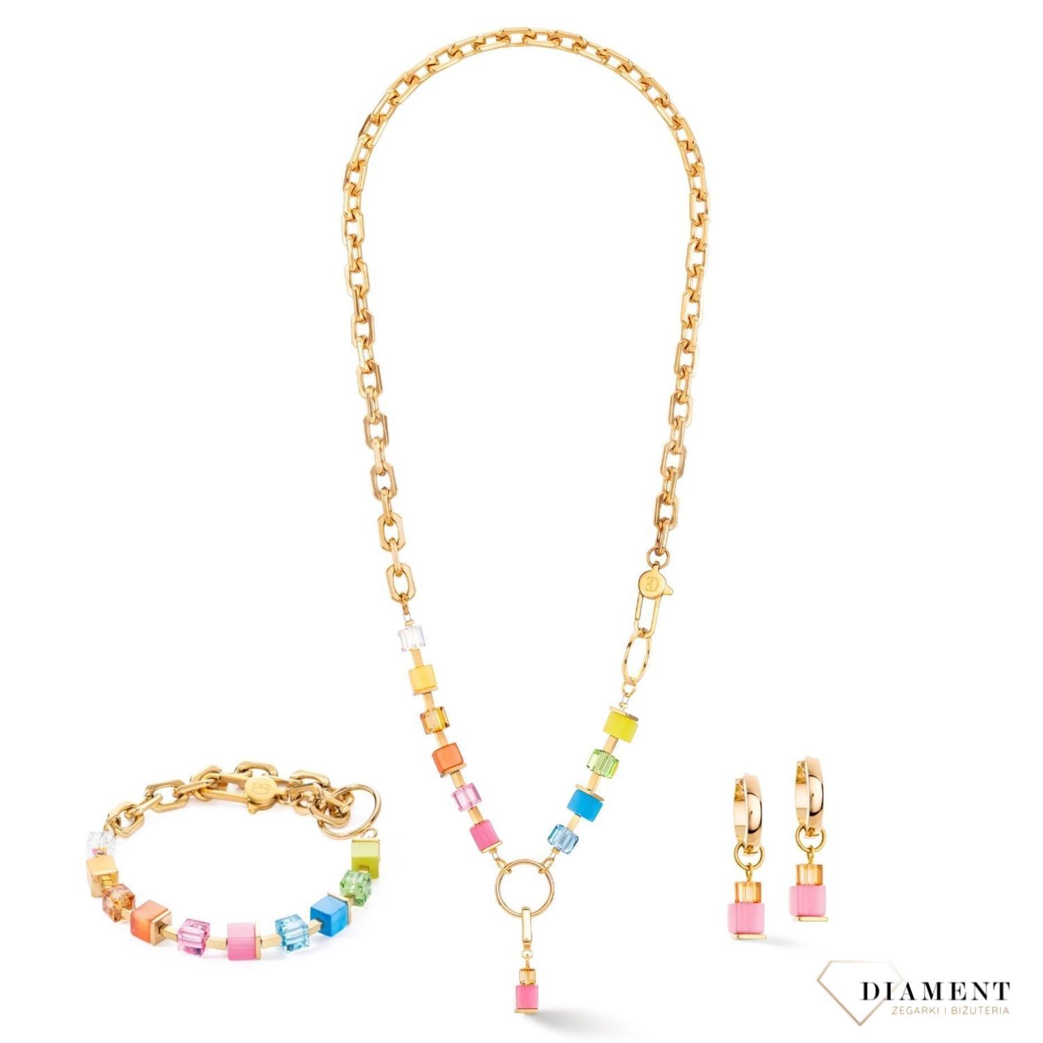 Naszyjnik damski Coeur De Lion Cube Fusion 4712101500. Biżuteria na prezent dla mamy. COEUR DE LION to nowy koncept biżuterii, wykonanej ręcznie, przy użyciu naturalnych kamieni. Pomysł na wyjątkowy prezent3.jpg