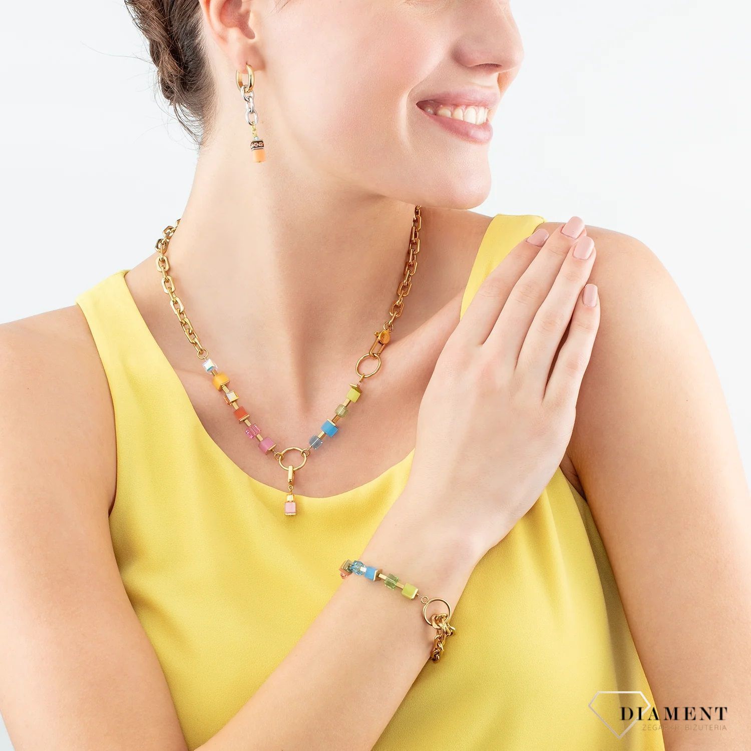 Naszyjnik damski Coeur De Lion Cube Fusion 4712101500. Biżuteria na prezent dla mamy. COEUR DE LION to nowy koncept biżuterii, wykonanej ręcznie, przy użyciu naturalnych kamieni. Pomysł na wyjątkowy prezent3.jpg