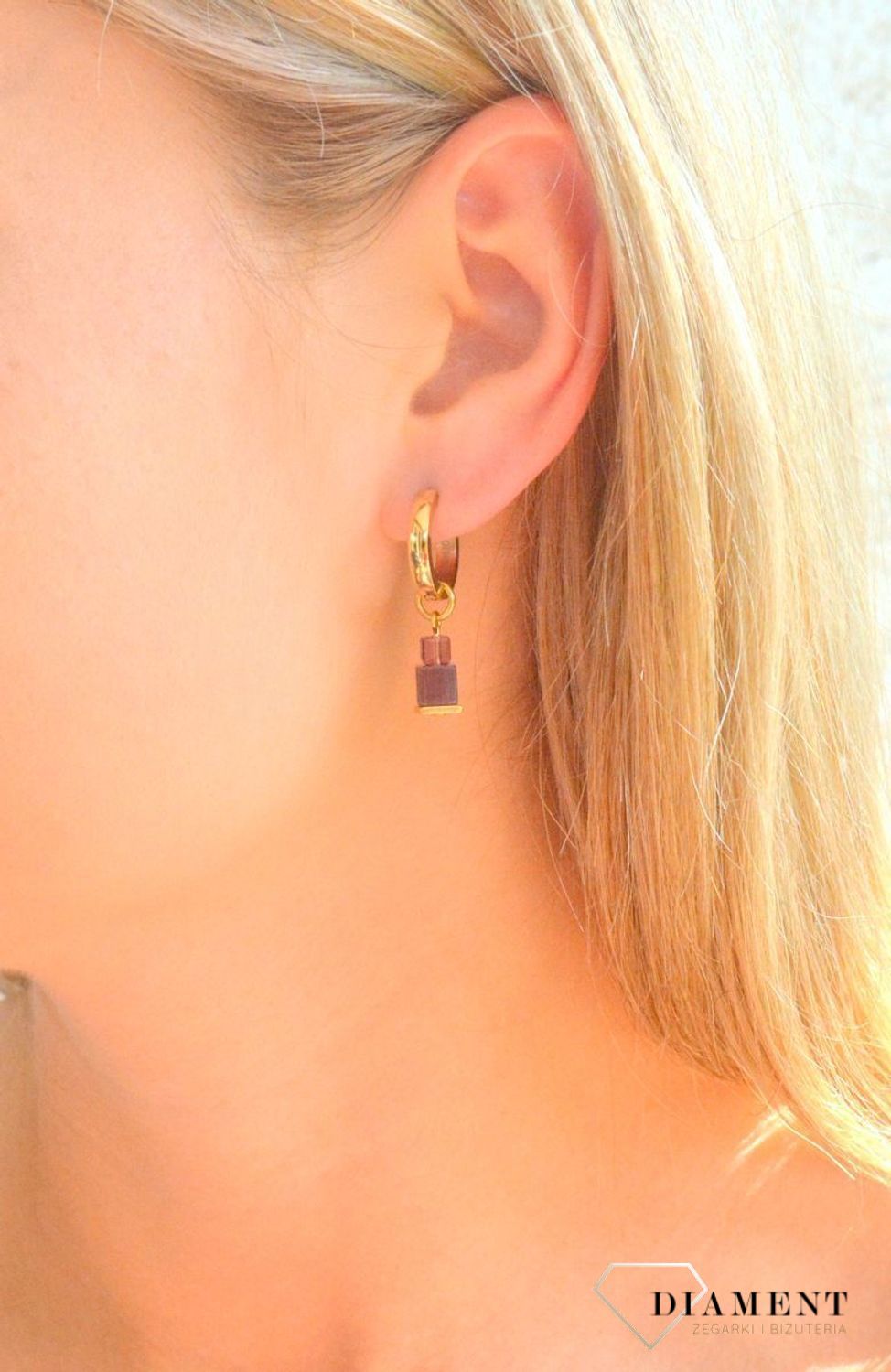 Kolczyki damskie Coeur de Lion Hoops Cube Fusion Charm 4712210803 (2).jpg