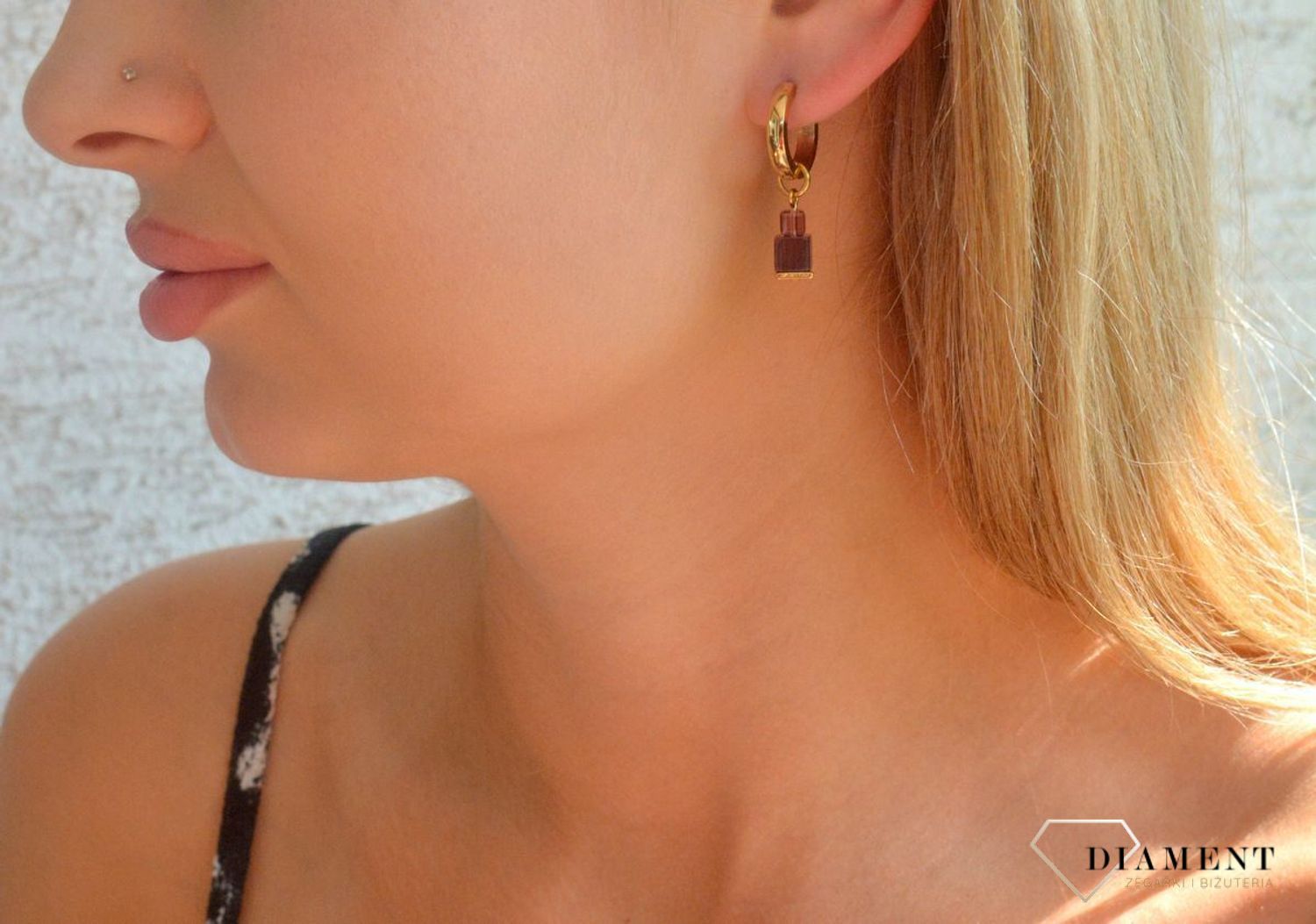 Kolczyki damskie Coeur de Lion Hoops Cube Fusion Charm 4712210803 (2).jpg