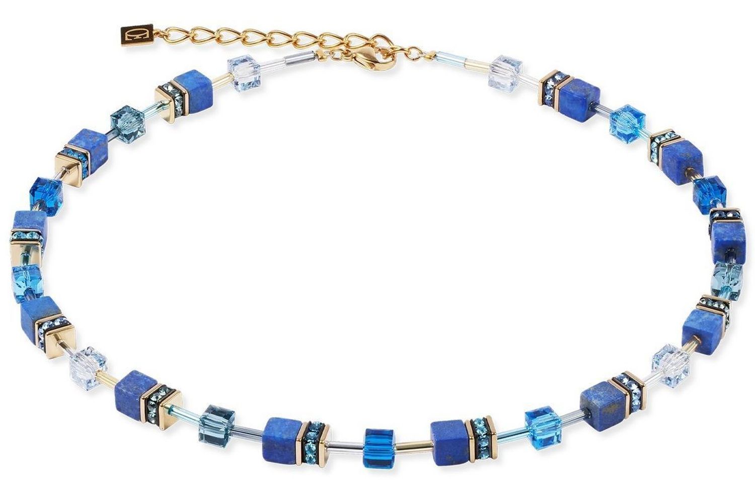 Naszyjnik damski Coeur De Lion Lapis lazuli Kryształy Swarovski 490510-0700. 🌟 Naszyjnik Coeur De Lion – GeoCUBE® Iconic Precious Niebieski 💙1.jpg