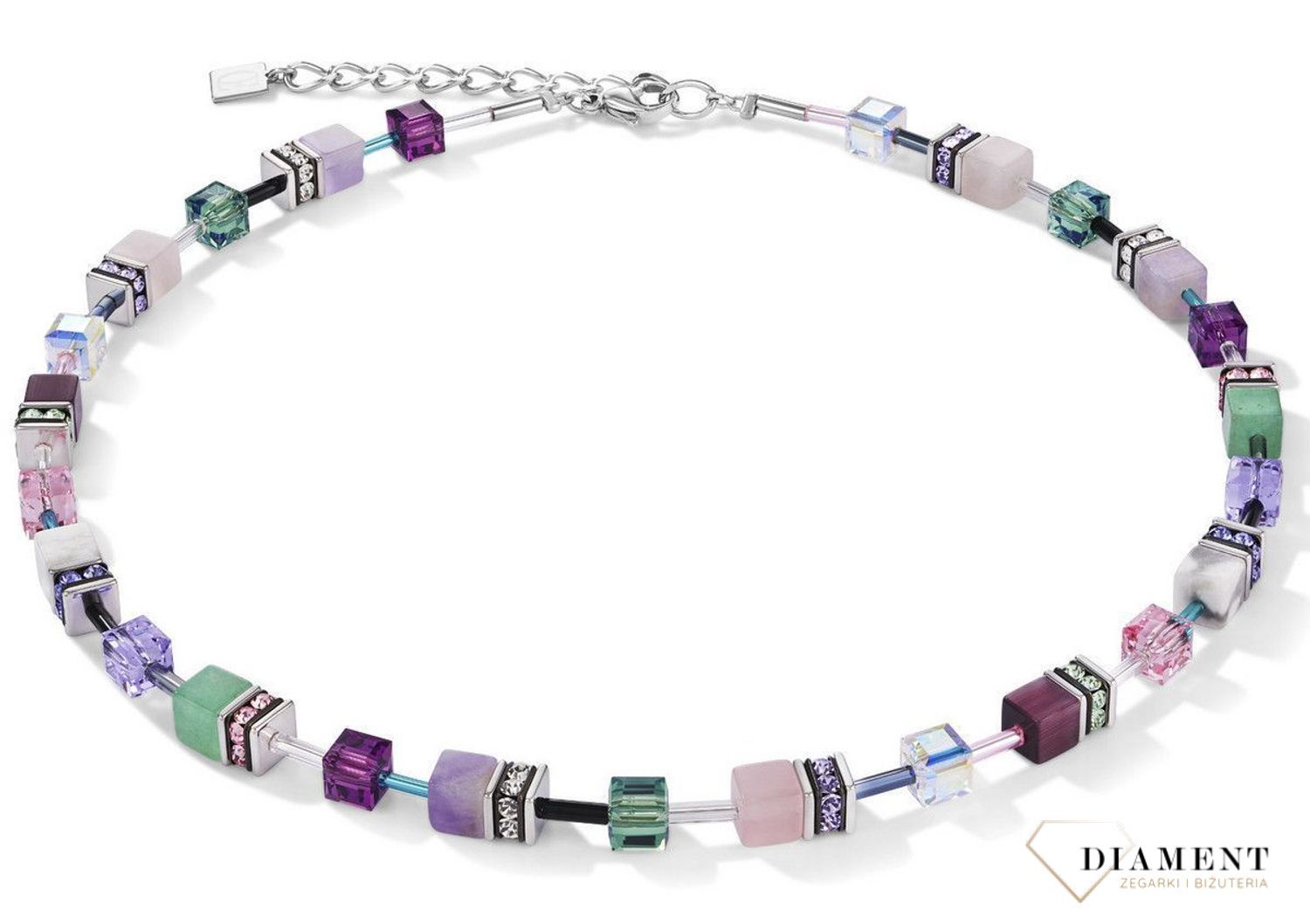 Naszyjnik damski Swarovski awenturyn Coeur De Lion 4905100840. Z eleganckim naszyjnikiem Coeur de Lion każda Twoja stylizacja zyska wyjątkowy urok, ozdobiony kryształami Swarovski® to idealny pomysł na prezen.jpg