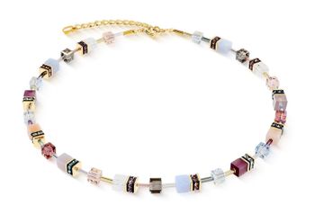 Naszyjnik damski Coeur de Lion GeoCUBE® Iconic Precious Golden Blush 4905101924 – złoty, multikolor (1).jpg