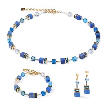 Kolczyki damskie Coeur De Lion Lapis lazuli Kryształy Swarovski 490521-0700 ✨ Kolczyki Coeur De Lion – GeoCUBE® Iconic Precious Niebieskie 💙3.jpg