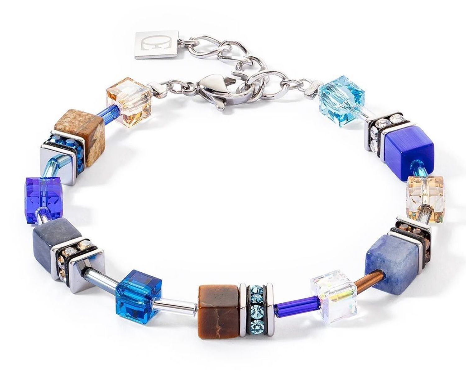 Bransoletka damska Swarovski Coeur de Lion GeoCUBE® Iconic Precious 4905300711. Bransoletka damska z kamieniami. Bransoletka damska stalowa. Bransoletka Coeur de Lion na prezent dla kobiety. Bransoletka damska z kryształkami.  (.jpg