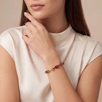Bransoletka damska Coeur de Lion 4905301103 GeoCUBE® Iconic Precious Amber Glow z kamieniami naturalnymi i Swarovski (3).jpg