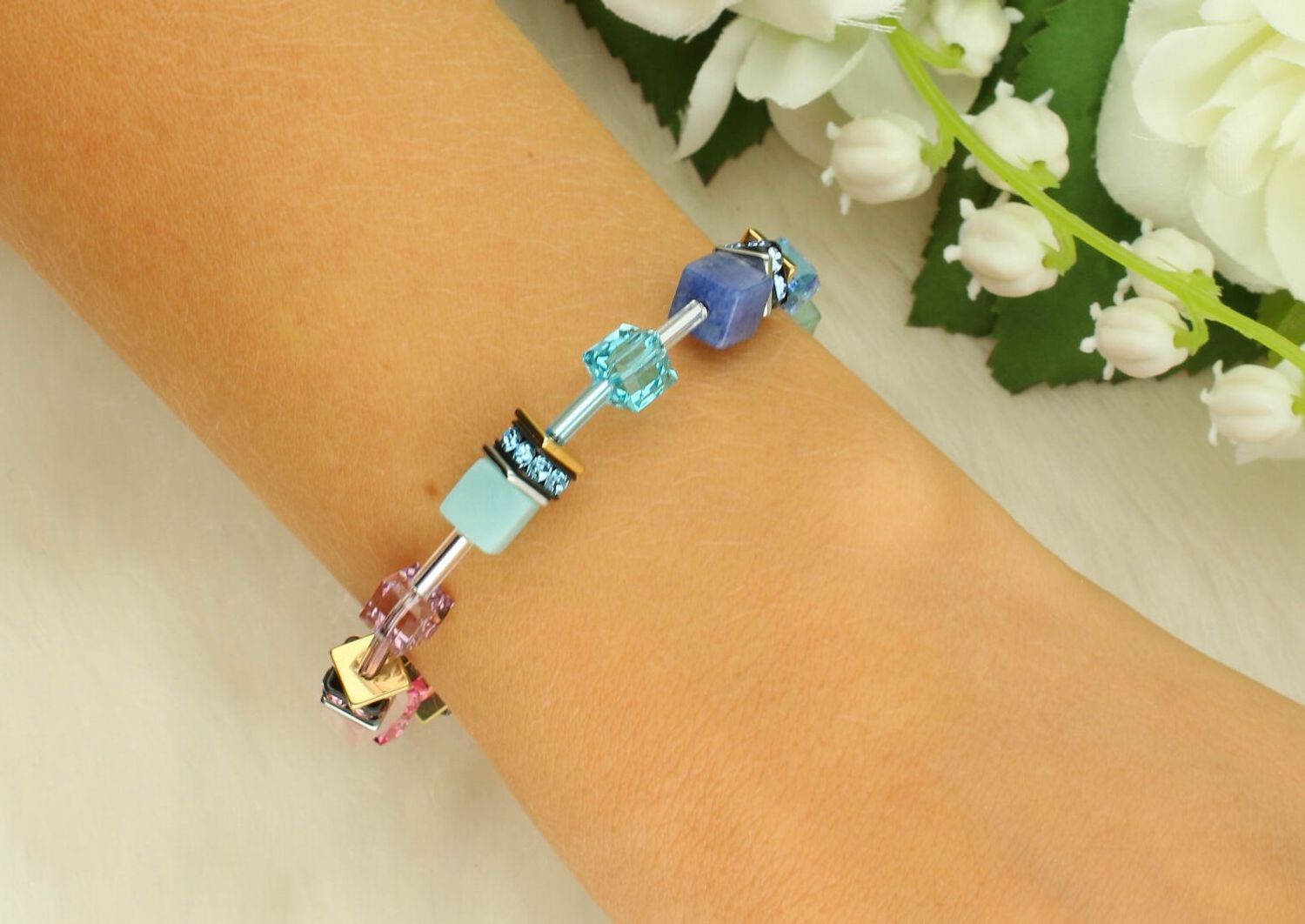 Bransoletka damska Coeur De Lion GeoCUBE® Rainbow 490530-1520 (4905301520).jpg