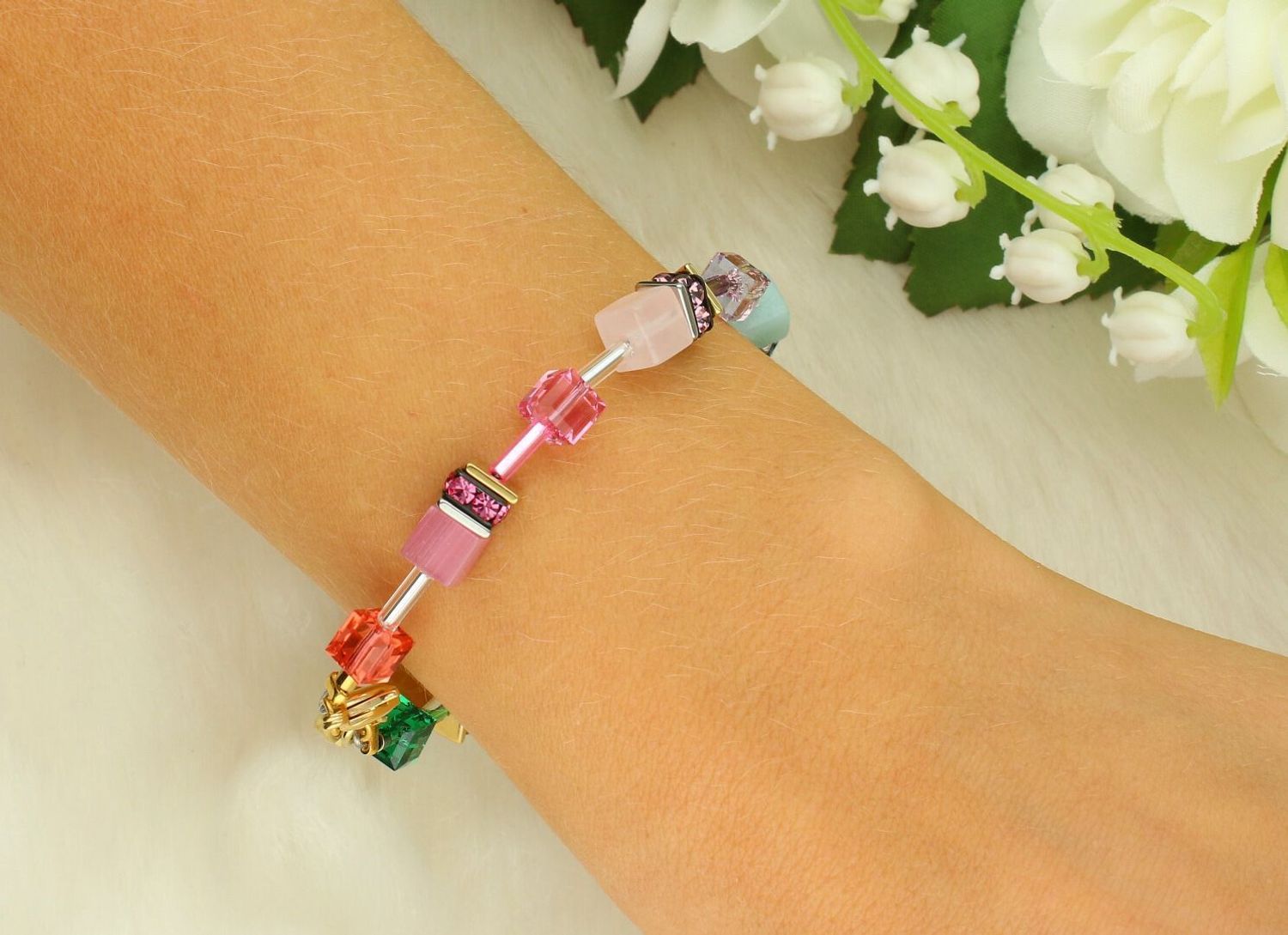 Bransoletka damska Coeur De Lion GeoCUBE® Rainbow 490530-1520 (4905301520).jpg