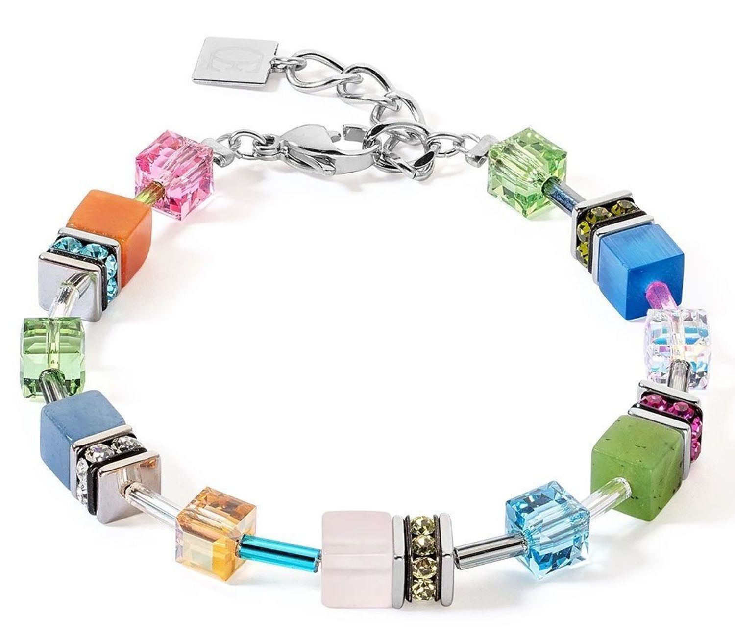 Bransoletka damska Coeur De Lion wielokolorowa z kamieniami naturalnymi 4905301583. Bransoletka stalowa damska. Bransoletka damska z kamieniami naturalnymi. Bransoletka damska z kryształkami. Bransoletka damska Coeur De Lion idealna na prezent..jpg