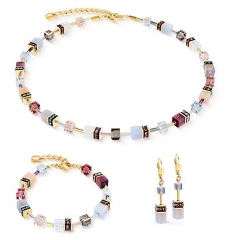 Bransoletka damska Coeur de Lion GeoCUBE® Iconic Precious Golden Blush 4905301924 – złota z naturalnymi kamieniami (2).jpg