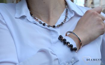 Piękna bransoletka damska Coeur de Lion ozdobiona kryształami Swarovski® to idealny pomysł na prezent dla kobiety oraz jako dodatek do wielu stylizacji (3).JPG