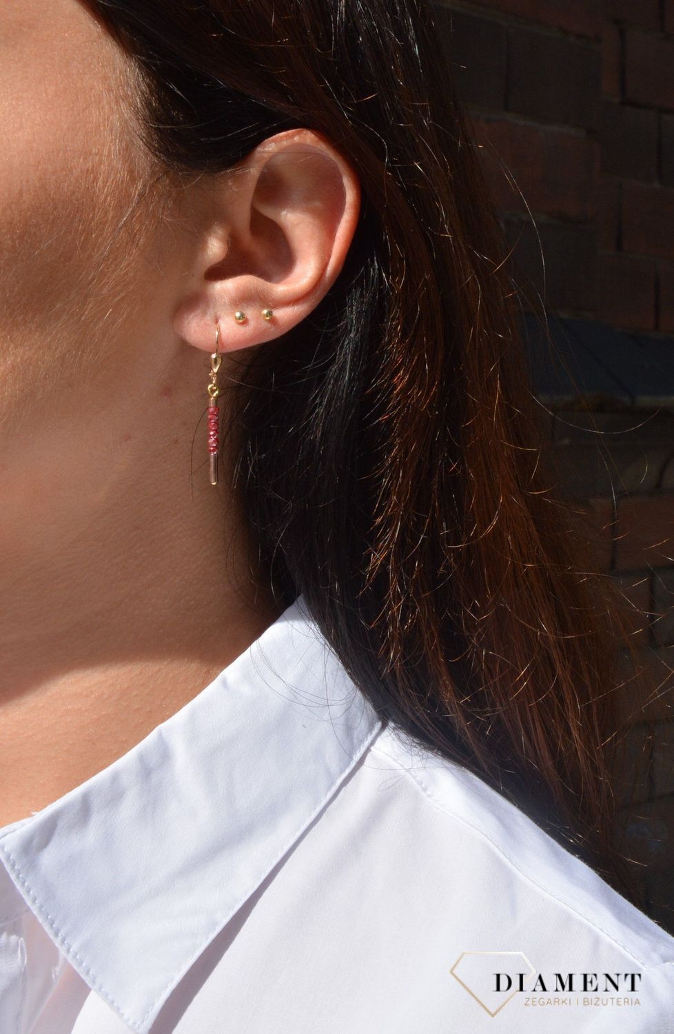 Kolczyki wiszące Swarovski COEUR DE LION to delikatne kolczyki.png