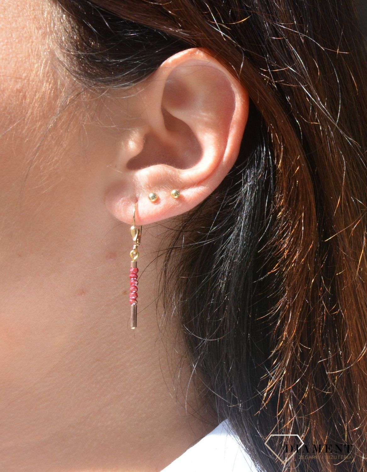 Kolczyki wiszące Swarovski COEUR DE LION to delikatne kolczyki.png