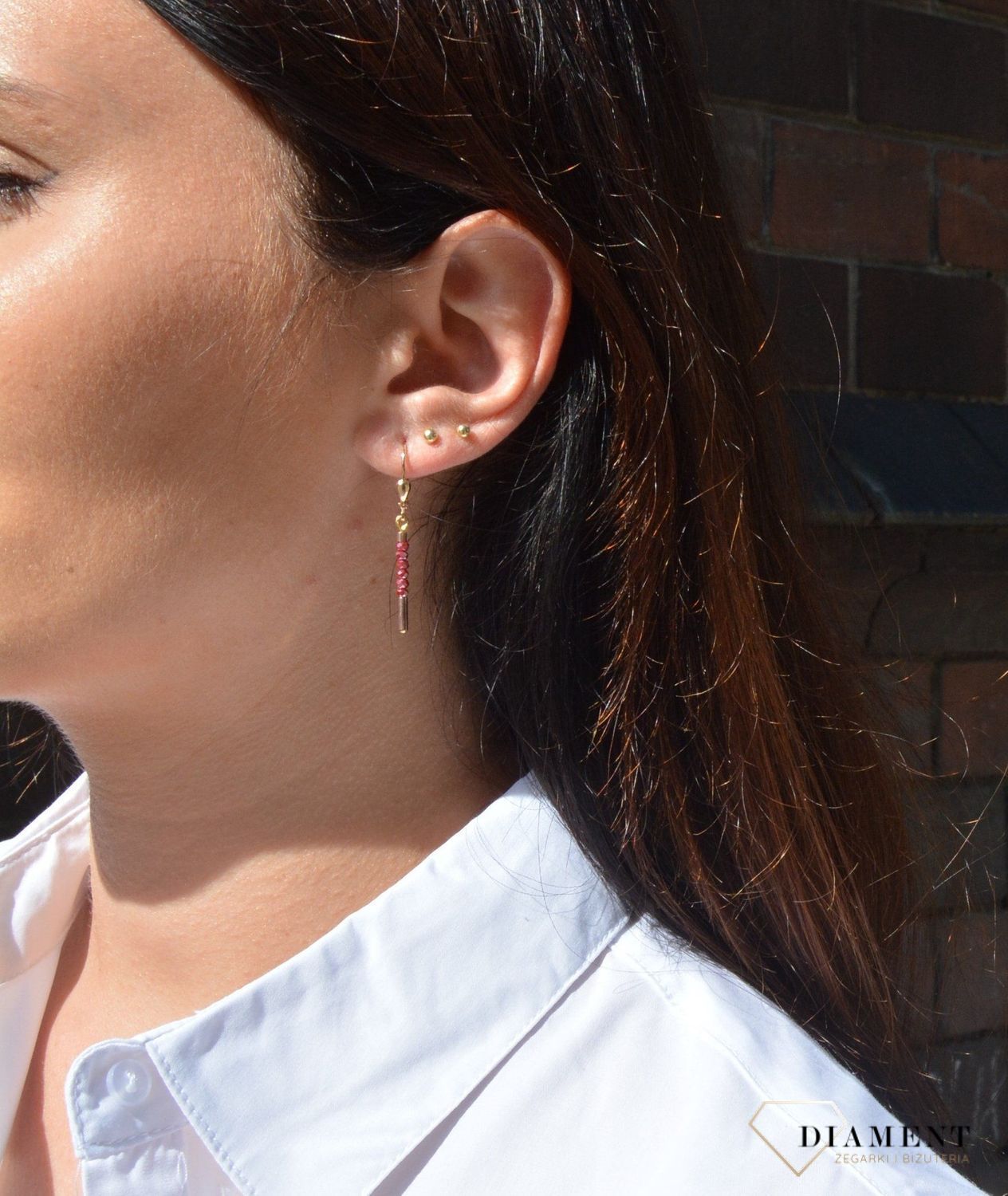 Kolczyki wiszące Swarovski COEUR DE LION to delikatne kolczyki.png