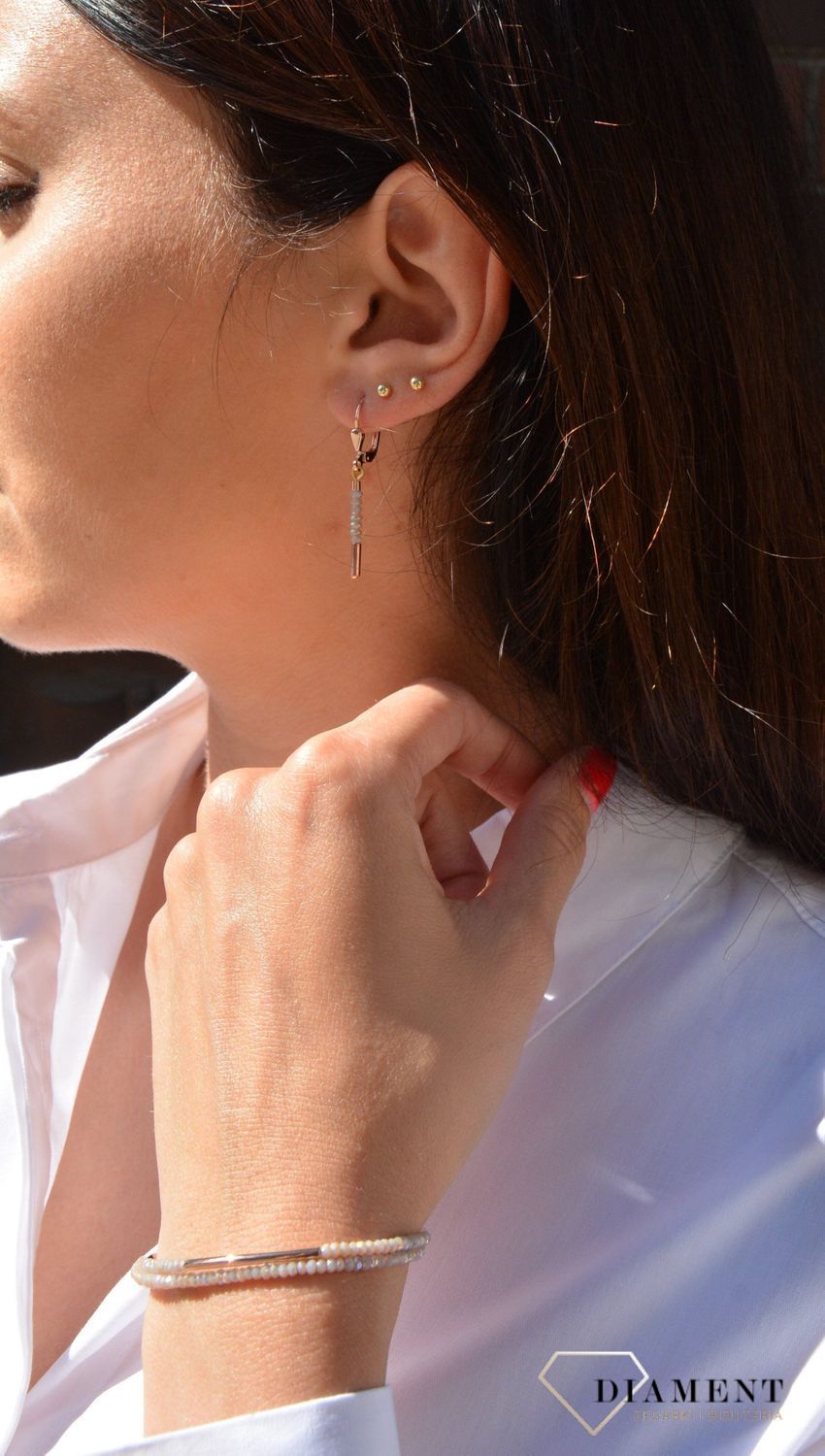 Kolczyki wiszące Swarovski COEUR DE LION to delikatne kolczyki.jpg